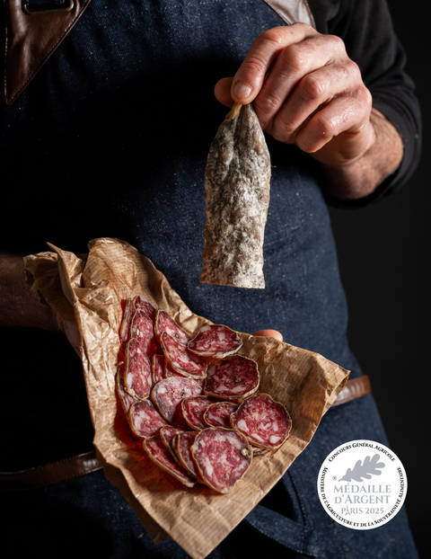 Saucisson sec fermier supérieur nature