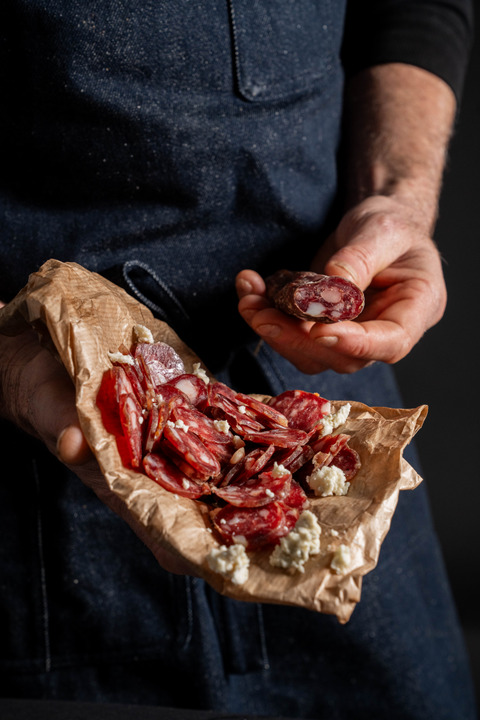 Saucisse Sèche au Roquefort
